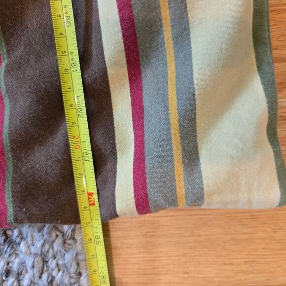 Full/Queen Duncan Stripes POTTERY BARN Heavy Duvet Cover 2 STD Shams Reversible - Picture 9 of 12